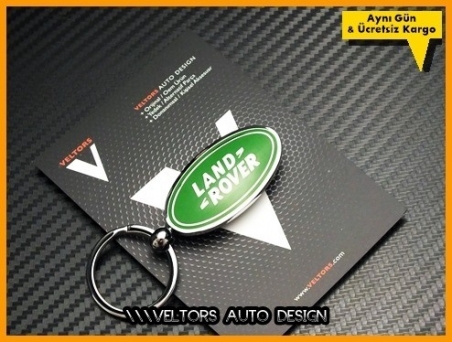 Land Rover Logo Amblem Özel Krom Land Rover Anahtarlık
