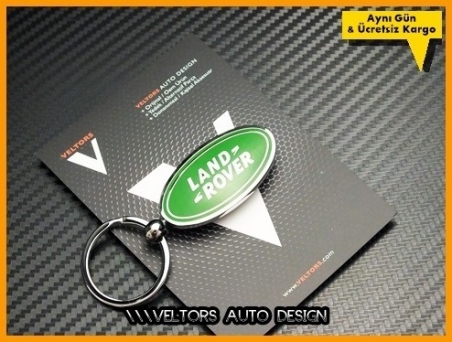 Land Rover Logo Amblem Özel Krom Land Rover Anahtarlık
