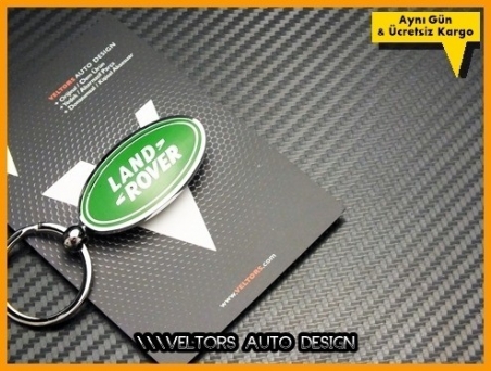 Land Rover Logo Amblem Özel Krom Land Rover Anahtarlık