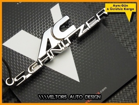 BMW AC Schnitzer Logo Amblem Özel Krom AC Schnitzer Anahtarlık