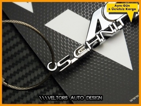 BMW AC Schnitzer Logo Amblem Özel Krom AC Schnitzer Anahtarlık