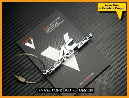BMW AC Schnitzer Logo Amblem Özel Krom AC Schnitzer Anahtarlık