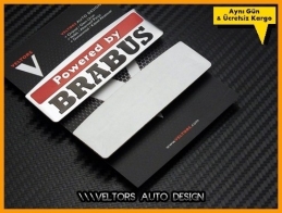 Mercedes Powered by BRABUS Yan Logo Amblem Seti