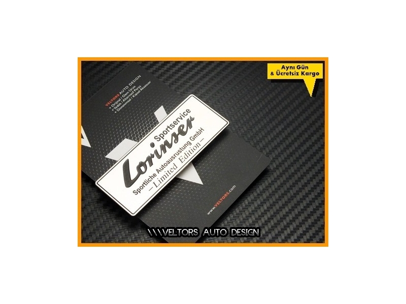 Mercedes Lorinser Plaket Logo Amblem Mercedes Lorinser Plaket Logo Amblem