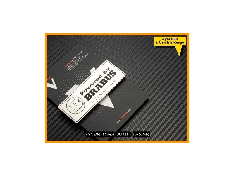 Mercedes BRABUS Plaket Logo Amblem
