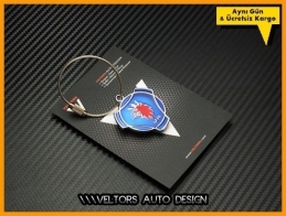 Saab Logo Amblem Özel Krom Saab Anahtarlık Saab Logo Amblem Özel Krom Saab Anahtarlık