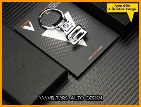 BMW 3 Serisi Logo Amblem Özel Krom 3 Anahtarlık