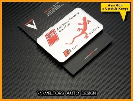 Audi Quattro Araç Plaket Logo Amblem