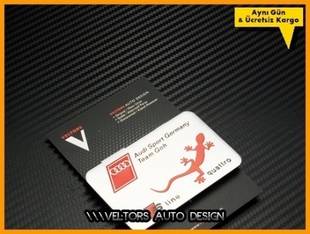 Audi Quattro Araç Plaket Logo Amblem