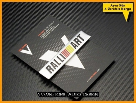 Mitsubishi Ralli Art Torpido Kokpit Plaket Logo Amblem
