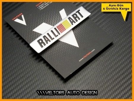Mitsubishi Ralli Art Torpido Kokpit Plaket Logo Amblem