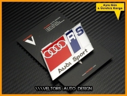 Audi RS Sport Araç Logo Amblem