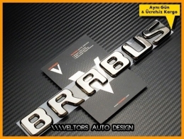 Mercedes BRABUS Bagaj Yazı Logo Amblem
