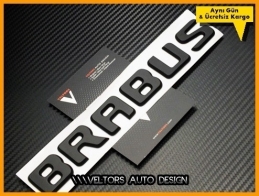 Mercedes BRABUS Bagaj Yazı Logo Amblem Mercedes BRABUS Bagaj Yazı Logo Amblem