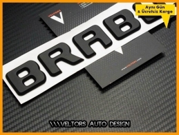 Mercedes BRABUS Bagaj Yazı Logo Amblem Mercedes BRABUS Bagaj Yazı Logo Amblem