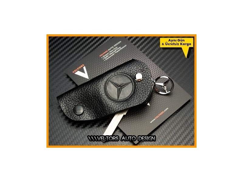 Mercedes Gerçek Deri Logo Amblem Anahtarlık Mercedes Gerçek Deri Logo Amblem Anahtarlık
