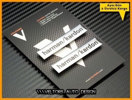 BMW Harman Kardon Stereo Hoparlör Logo Amblem Seti