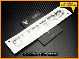 Skoda SUPERB Bagaj Yazı SUPERB Logo Amblem