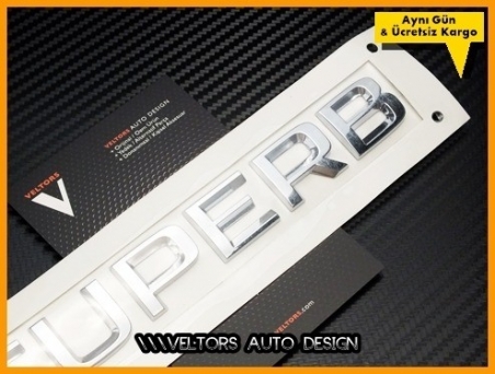 Skoda SUPERB Bagaj Yazı SUPERB Logo Amblem