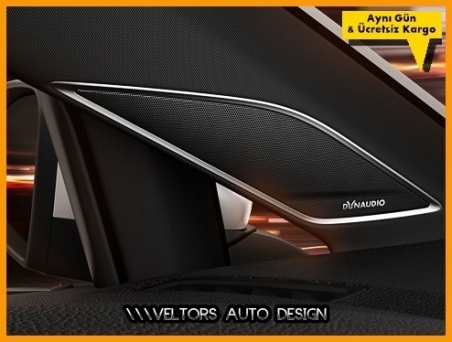 VW DYNAUDIO Stereo Hoparlör Logo Amblem Seti