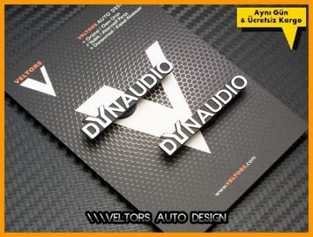 VW DYNAUDIO Stereo Hoparlör Logo Amblem Seti