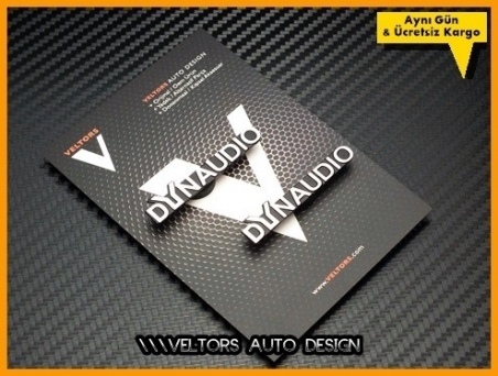 VW DYNAUDIO Stereo Hoparlör Logo Amblem Seti