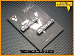 VW DYNAUDIO Stereo Hoparlör Logo Amblem Seti