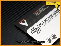 VW R Line R Motorsports Plaket Logo Amblem