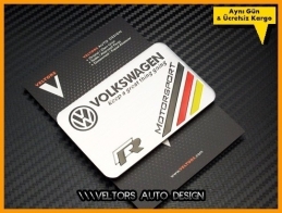 VW R Line R Motorsports Plaket Logo Amblem
