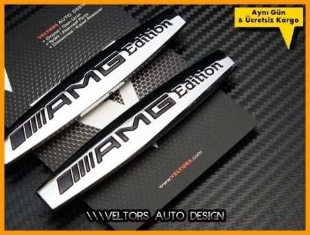 Mercedes AMG Edition Yan Çamurluk Logo Amblem Seti