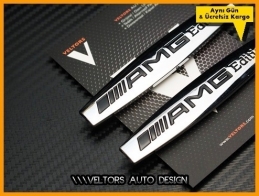 Mercedes AMG Edition Yan Çamurluk Logo Amblem Seti