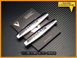 Mercedes AMG Edition Yan Çamurluk Logo Amblem Seti