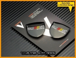 Mitsubishi Ralli Art Body Logo Amblem Seti