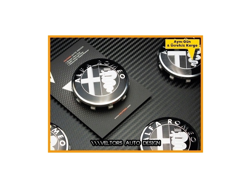 Alfa Romeo Jant Göbeği Göbek Kapak Seti Alfa Romeo Jant Göbeği Göbek Kapak Seti