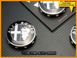 Alfa Romeo Jant Göbeği Göbek Kapak Seti Alfa Romeo Jant Göbeği Göbek Kapak Seti