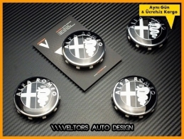 Alfa Romeo Jant Göbeği Göbek Kapak Seti Alfa Romeo Jant Göbeği Göbek Kapak Seti