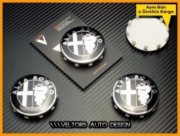 Alfa Romeo Jant Göbeği Göbek Kapak Seti Alfa Romeo Jant Göbeği Göbek Kapak Seti