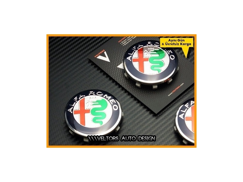 Alfa Romeo Jant Göbek Kapak Seti