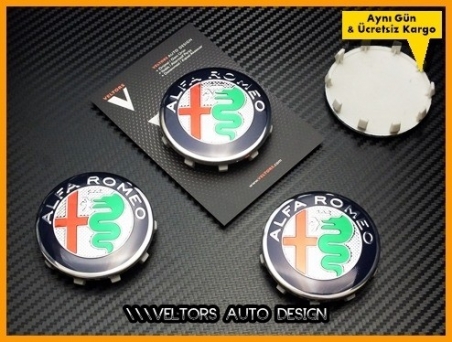 Alfa Romeo Jant Göbek Kapak Seti