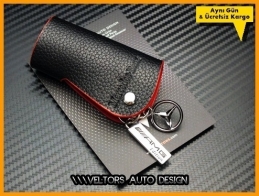 Mercedes 3D Gerçek Deri Kırmızı AMG Logo Amblem Anahtarlık Mercedes 3D Gerçek Deri Kırmızı AMG Logo Amblem Anahtarlık
