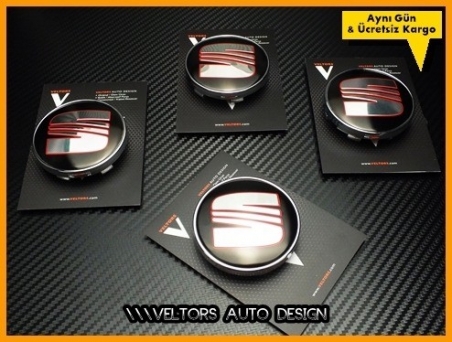 Seat Logo Amblem Jant Göbeği Göbek Kapak Seti