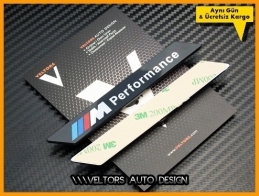 BMW M Performance Yan Logo Amblem Seti BMW M Performance Yan Logo Amblem Seti