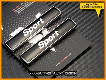 BMW Sport Yan Logo Amblem Seti