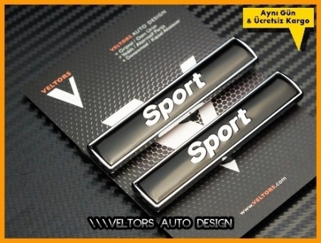 BMW Sport Yan Logo Amblem Seti