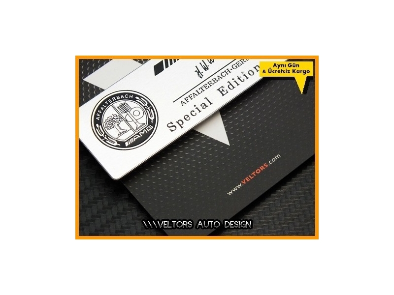 Mercedes AMG Affalterbach Plaket Logo Amblem