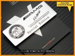 Mercedes AMG Affalterbach Plaket Logo Amblem