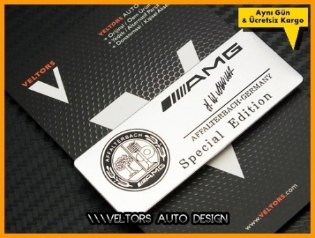 Mercedes AMG Affalterbach Plaket Logo Amblem