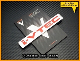 Honda i-vtec Bagaj Yazı Logo Amblem Honda i-vtec Bagaj Yazı Logo Amblem