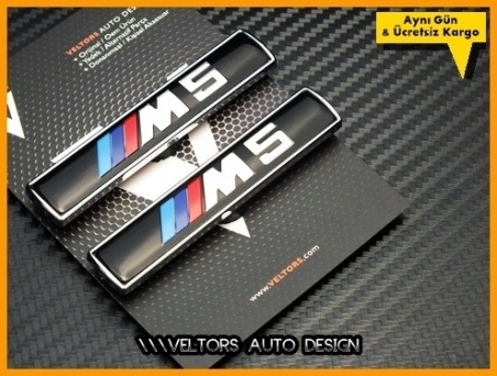 BMW 5 Serisi Yan M5 Logo Amblem Seti