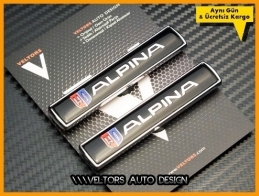 BMW Alpina Yan Logo Yazı Amblem Seti BMW Alpina Yan Logo Yazı Amblem Seti